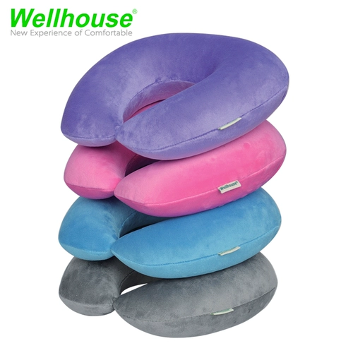 Бесплатная доставка поставки дорожных поставки Wellhouse Velvet надувная подушка u -образная подушка для подушки подушки шейки матки