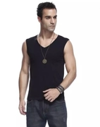 Áo vest nam tùy chỉnh Summer Slim đáy quần thấm mồ hôi vest nam cotton bó sát thể thao Phiên bản Hàn Quốc của áo cổ chữ V - Lót