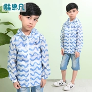 Chỉ Sifan quần áo trẻ em trai mùa hè 2018 trẻ em mới của quần áo ngoài trời trẻ em lớn siêu ánh sáng mặt trời quần áo bảo hộ triều