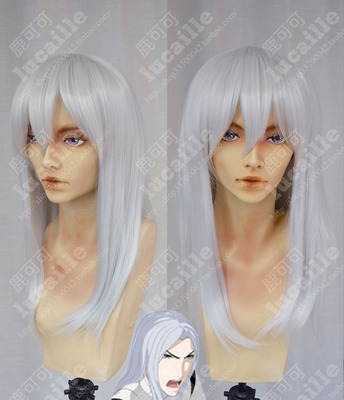 taobao agent Hidnia's Cavaliers Sidonia Sidonia Sini Moss Moss Moss Silver White 55 cm broken hair cos wigs