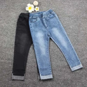 Quần jean nữ xuân hè 2019 quần áo trẻ em trẻ em phiên bản Hàn Quốc của quần cotton co giãn thông thường phiên bản Hàn Quốc của thủy triều - Quần jean