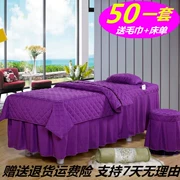 Đơn giản rắn màu denim bedspread vẻ đẹp thẩm mỹ viện chăm sóc sắc đẹp Body Massage bộ kẹp giường trượt comforter miễn phí vận chuyển - Trang bị tấm