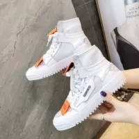 Cao để giúp nhỏ màu trắng giày nữ mùa hè 2018 mới Hàn Quốc phiên bản của dày- có đế giày thường hip-hop hip-hop sinh viên hoang dã giày giày boot cổ thấp