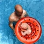 Vòng bơi trẻ em mới bơm hơi dưa hấu Ghế bơi cho bé vòng nước 0-3 tuổi - Cao su nổi phao tay intex