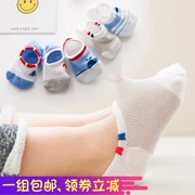 Mùa xuân và mùa thu Mùa hè Vớ cotton mỏng cho bé 1-3-5-7-9 Năm Quần tất bé trai và trẻ em - Vớ