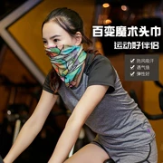 Thể thao chống nắng cưỡi headscarf tai hoa lớn shading cổ phim hoạt hình xe đạp leo núi đeo mặt nạ dính liền mùa xuân và mùa hè yoga