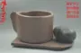 Zisha nồi cốc cát màu tím món quà trà Yixing đầy đủ handmade Chuqi không mô hình boutique không bao giờ rời khỏi cốc 1 đồ gốm bằng đất sét