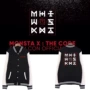 Monsta x album THE CODE buổi hòa nhạc xung quanh cùng một phần của áo khoác quần áo bài hát cộng với áo len đồng phục bóng chày nhung - Thể thao sau bộ adidas hồng