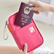 Du lịch ở nước ngoài dễ thương hộ chiếu túi Hàn Quốc hộ chiếu chủ đa chức năng túi tài liệu du lịch thường vụ gói thẻ tiền vé chủ