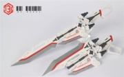 Mô hình M3 PG Red Heresy Big Sword King Sword Sword Sword Thay đổi vũ khí Ba lô Nhãn dán nước - Gundam / Mech Model / Robot / Transformers