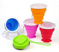 Traveler Travel Portable Creative Mini Cup Cup Силиконовая телескопическая чашка с на открытом воздухе в Ware Water Cup