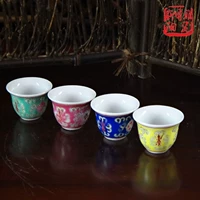 Jingdezhen tinh thần gốm sứ pastel sứ trắng ly rượu đạo cụ nhảy rượu vang ly rượu vang hầm rượu vang - Rượu vang cốc uống rượu