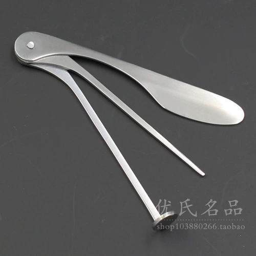 Аксессуары для ковша ковша нержавеющая сталь Дым меч дым нажапиющий палочка Труба Три -в одном инструменте для очистки сигареты для ковша дымов