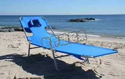 Ở nước ngoài mua thường di động ngoài trời cắm trại ghế nghỉ ngơi ghế patio đồ nội thất bãi biển ánh sáng gấp màu xanh