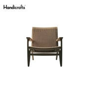 Thủ công mỹ nghệ sáng tạo thiết kế đồ nội thất mái chèo ghế mái chèo Trung Quốc dệt rắn gỗ reclin