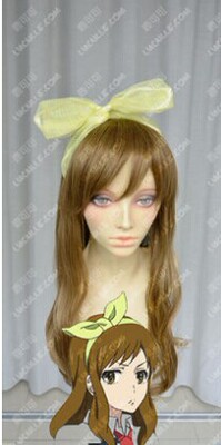 taobao agent Glossy cream wig, curls, cosplay