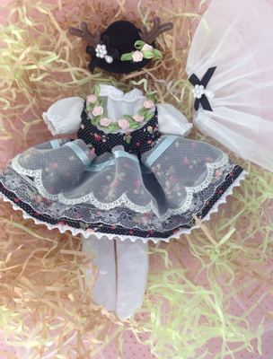 taobao agent [Spot 2 free shipping] BJD baby clothing YOSD 1/6 4 -point women's flower flower flower little deer skirt msd