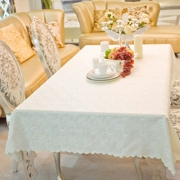 bàn dài khăn trải bàn vải Mediterranean khăn trải bàn khăn trải bàn khách sạn vải hình chữ nhật vải bảng vải trắng - Khăn trải bàn