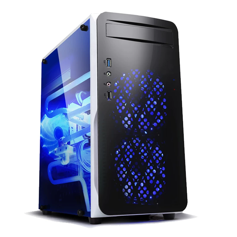 Playing Jiahanshuang Ⅲ Black Desktop MINI E-sports Computer Case (Support M-ATX motherboard optical drive/