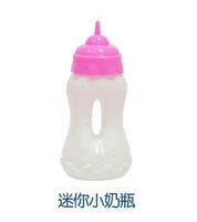 I0 hồng nhựa màu xanh mô phỏng búp bê phụ kiện đồ uống chai đồ chơi có thể giữ nước búp bê