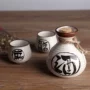 Bộ đồ uống bằng gốm sứ Jingdezhen Bộ chai rượu sake phong cách Nhật Bản Bộ ly rượu vang ly 250ml500ml - Rượu vang ly rượu vang đẹp