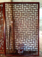 Mingruixuan Trung Quốc hoa cổ lưới cửa sổ phân vùng màn hình TV nền tường hiên tùy chỉnh vách ngăn cầu thang gỗ đẹp
