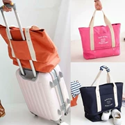 Đi du lịch lưu trữ túi du lịch công suất lớn vải túi xách hành lý túi nữ vai túi thể dục túi có thể được thiết lập của hành lý
