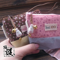 Милая мультяшная короткая ткань, свежий маленький бумажник с молнией, кошелек, Южная Корея