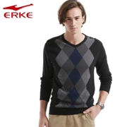 Hongxing Erke dài tay nam giới 4xl áo len nam thể thao vòng cổ áo thun kích thước lớn nam áo len áo len bông