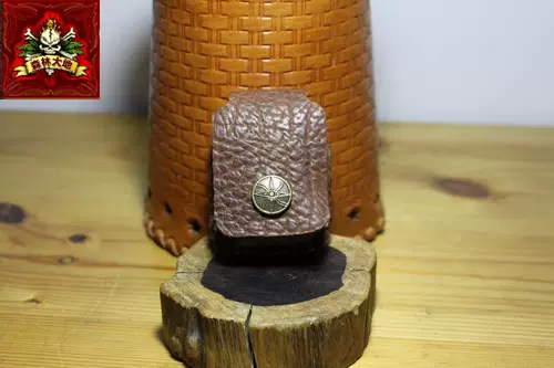 Кожаная зажигалка ручной работы, воловья кожа