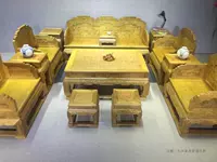 Jinsi Nanmu Lotus Throne Sofa 13 Piece Set Nội thất gỗ gụ Phòng khách Trung Quốc Phòng khách Nội thất cổ điển Nanmu - Bộ đồ nội thất tủ trang trí phòng khách
