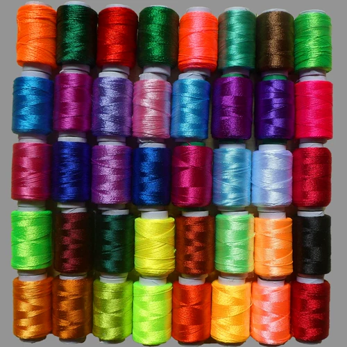 Нить, стельки ручной работы, шелковые шелковые нитки с кисточками, с вышивкой, 40 цветов