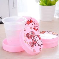 helloKitty cốc có thể thu vào du lịch cung cấp ngoài trời kính thiên văn cốc ma thuật cốc gấp cốc miệng di động cốc bình tập uống nước cho bé