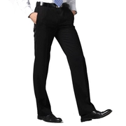 Quần tây nam chính hãng Đầm đen chính hãng Anh chuyên nghiệp quần lọt khe chuyên nghiệp phù hợp với quần ống đứng mùa xuân và mùa hè