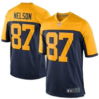 NFL football jersey Nhà đóng gói trả tiền Green Bay Packers 87 # NELSON Fan Edition găng tay chơi bóng bầu dục