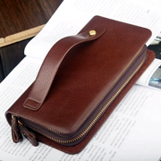 Nam dài ví ly hợp túi Hàn Quốc phiên bản của dây kéo đôi ví điện thoại di động của nam giới kinh doanh túi xách tay gói ví thủy triều của nam giới túi