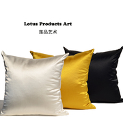 Sen nghệ thuật màu tinh khiết dày hai mặt sofa gối đơn giản hiện đại giường mềm đệm mềm túi áo gối