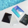 Hàn Quốc Chính hãng LUCALAB Thời trang đầy màu sắc Laser huỳnh quang Trong suốt Hộ chiếu Du lịch Hộ chiếu Hộ chiếu Gói Tài liệu ví đựng thẻ cho nữ