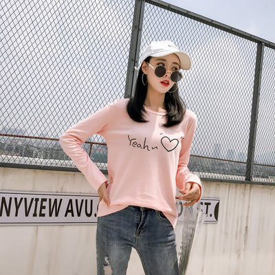 taobao agent Long-sleeve, concealer palette, unisex T-shirt, clothing, Korean style, for transsexuals