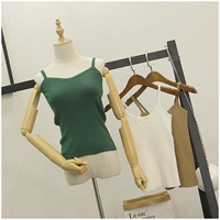 Taotao quần áo mùa hè mới màu rắn nhỏ màu xanh lá cây new hoang dã tự trồng dây đeo giảm béo ladies vest triều 27275 áo kiểu nữ đẹp tuổi 40