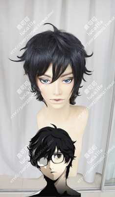 taobao agent The goddess's strange record 5 Persona5 protagonist came to Qixiao Black Panton cosplay cosplay wig