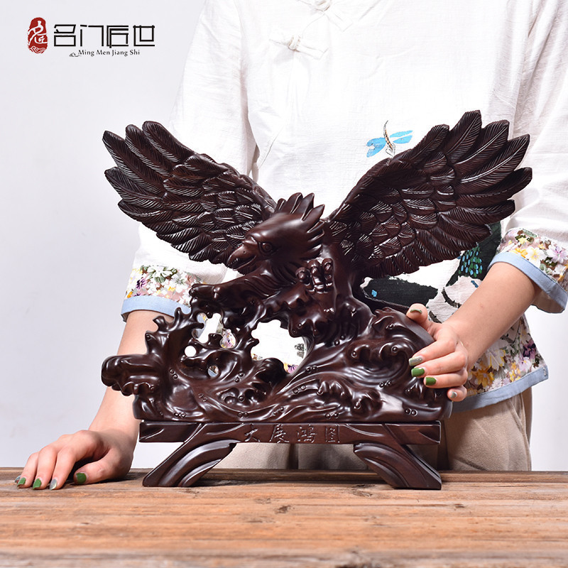 包郵 黑檀關公/關二爺/關雲長/關羽/武財神|紅木工藝品雕刻禮品