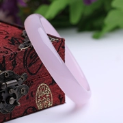 Pha lê tự nhiên bột chalcedony vòng tay hẹp Phần thời trang Vòng đeo tay pha lê hồng chính hãng Ưu đãi đặc biệt