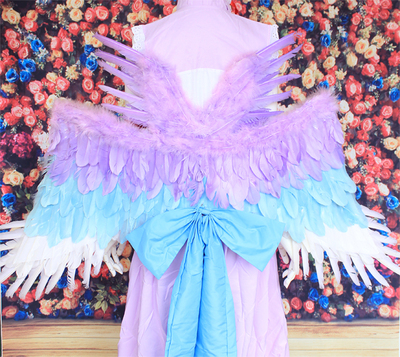 taobao agent Spot gradient color wings lovelive White Valentine's Day Angel Fatty Wing Cos
