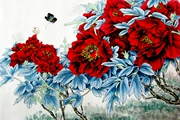 Su thêu thêu DIY kit người mới bắt đầu trang trí thủ công vẽ hoa mẫu đơn hoa phong phú 30 * 45CM