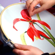 Su thêu thêu kit tự làm người mới bắt đầu vẽ hoa trang trí thủ công hoa 30 * 40CM