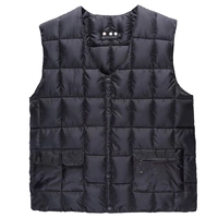 Trung niên và già xuống cotton vest nam ấm áp vai nam kích thước lớn trung niên vest vest cotton mùa đông - Áo thể thao áo khoác thể thao