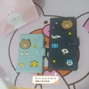 Hàn Quốc phiên bản của siêu dễ thương phim hoạt hình gấu nâu dài hộ chiếu túi hộ chiếu ngắn chủ đa chức năng bảo vệ bìa du lịch gói tài liệu