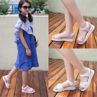Летние сандалии для принцессы, детская пляжная обувь, 3-12 лет, коллекция 2021, подходит для подростков