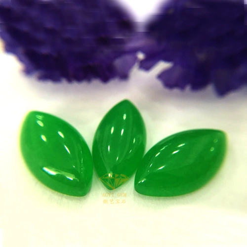 Зеленый драгоценный камень для кольца из нефрита, инкрустация камня, с драгоценным камнем